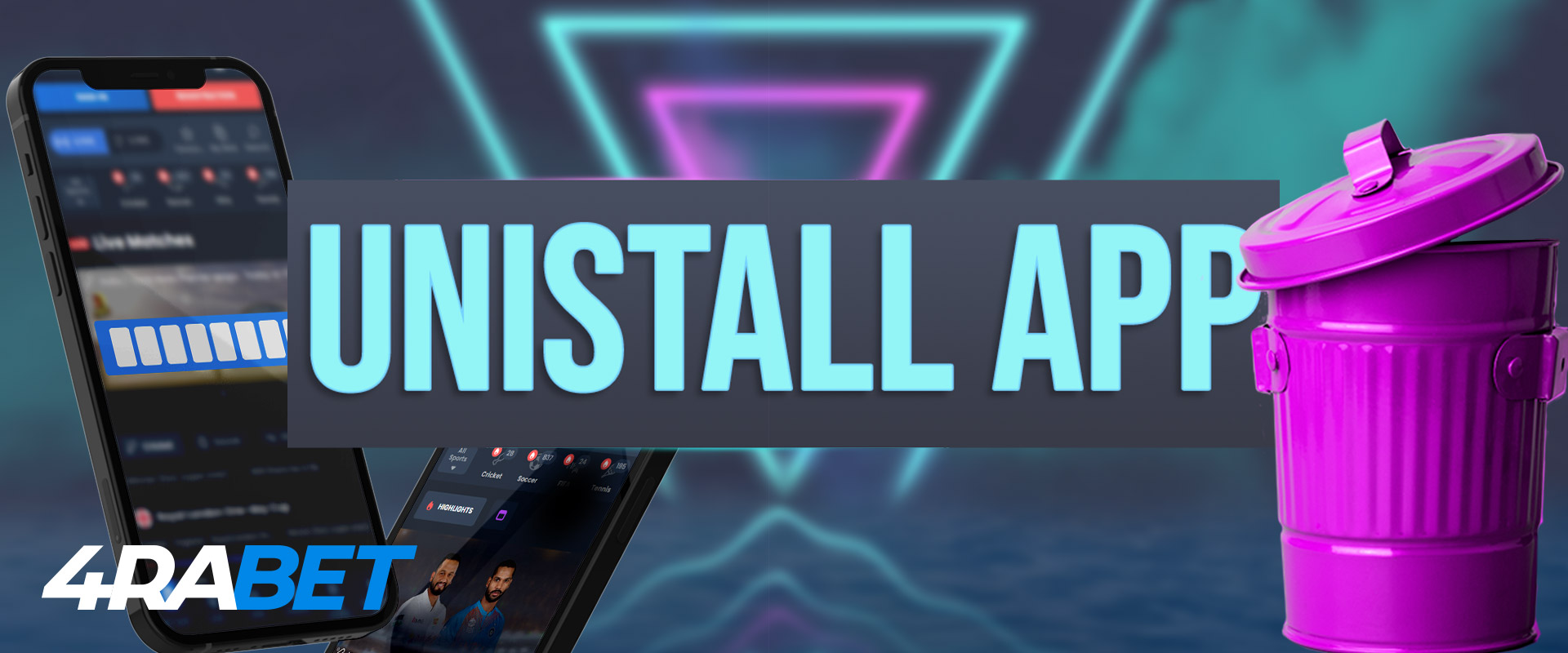 Unistall the 4rabet app.