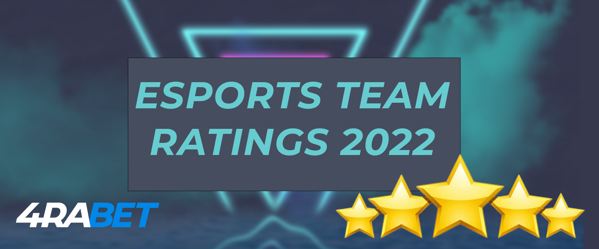 Current rating of the esport teams.